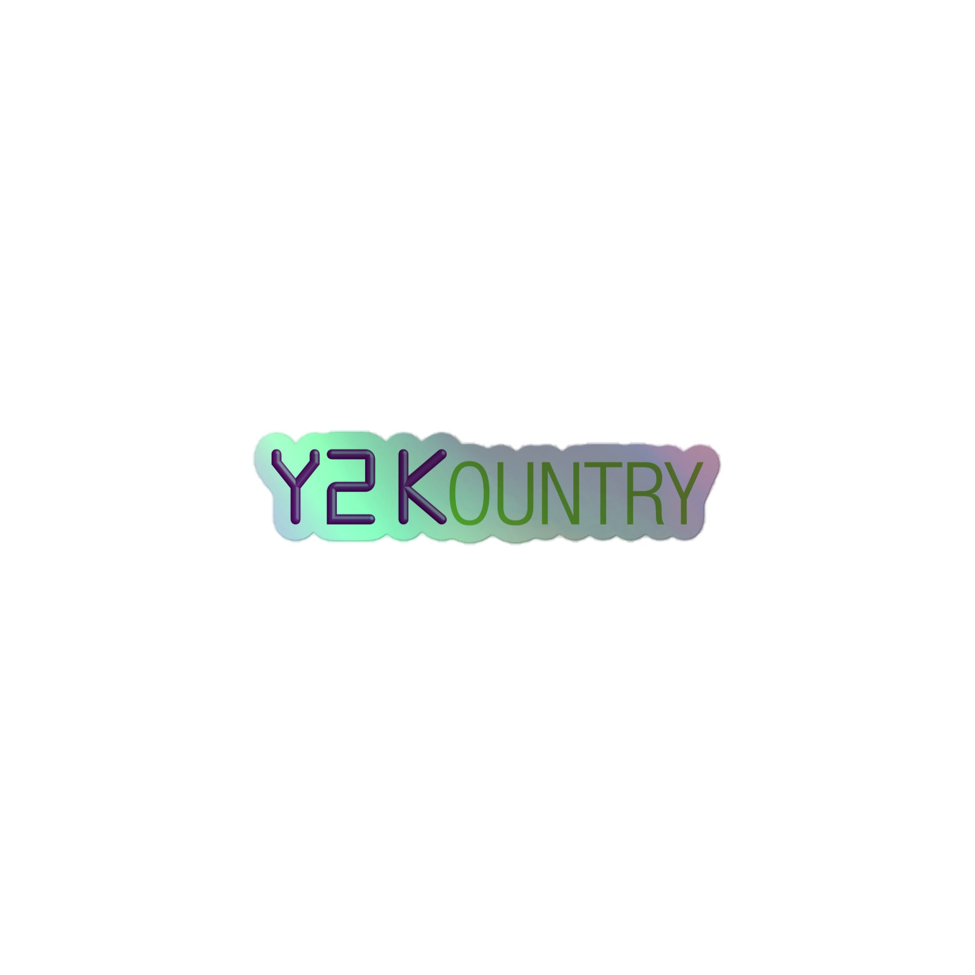Y2Kountry: Holographic Sticker