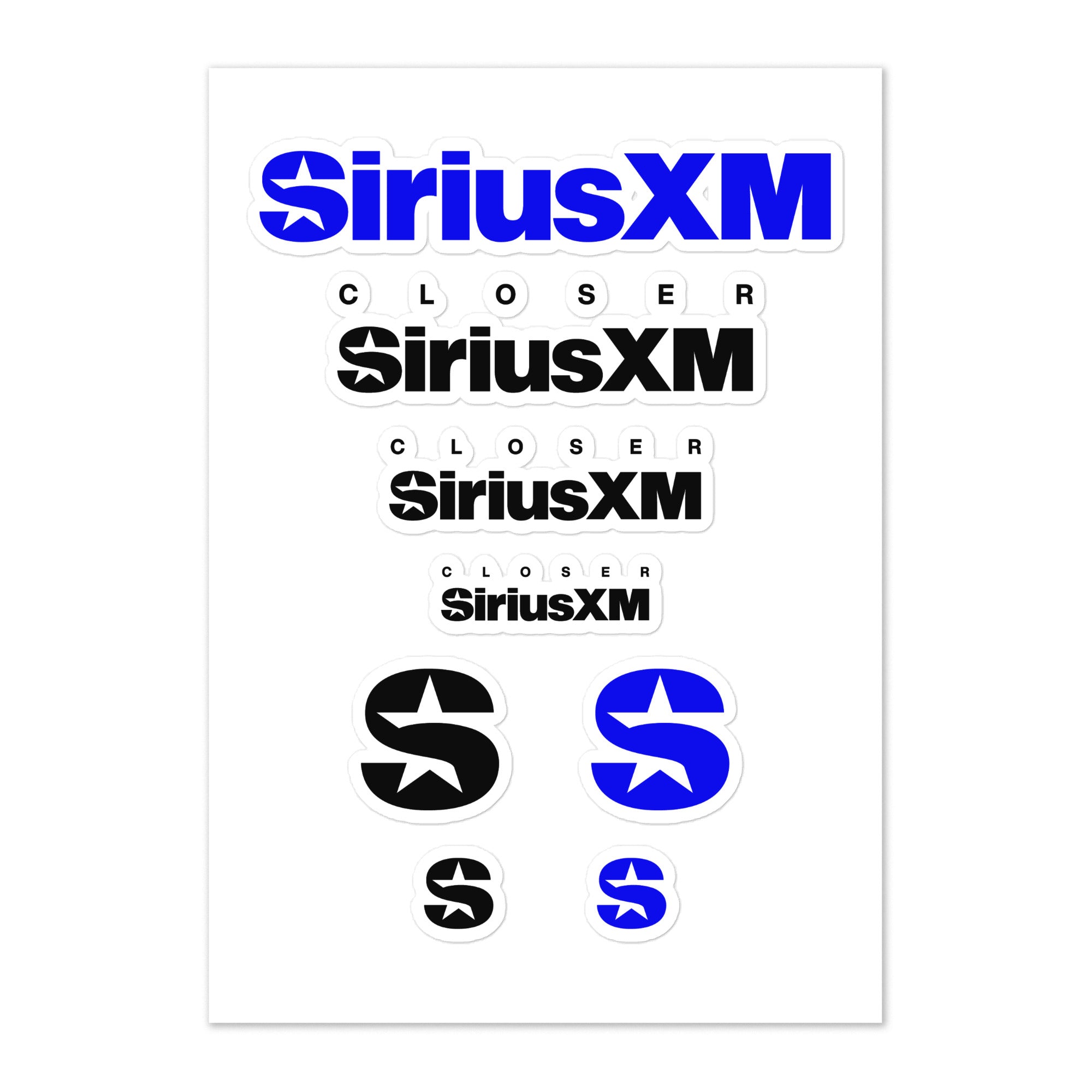 SiriusXM Closer: Classic Sticker Sheet
