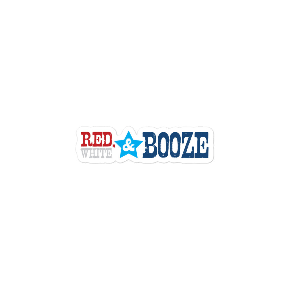 Red White & Booze Sticker SiriusXM Store
