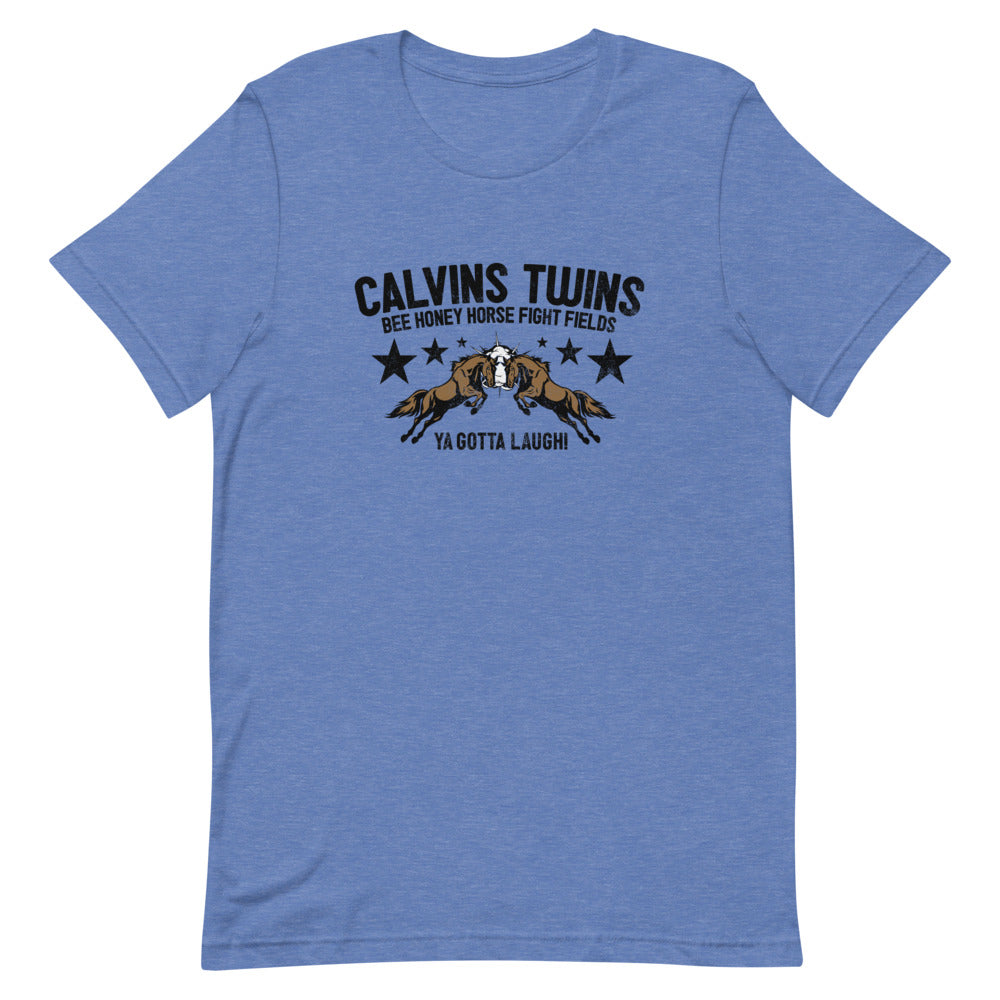 Comedy Bang Bang: Calvins Twins Throw Back T-Shirt