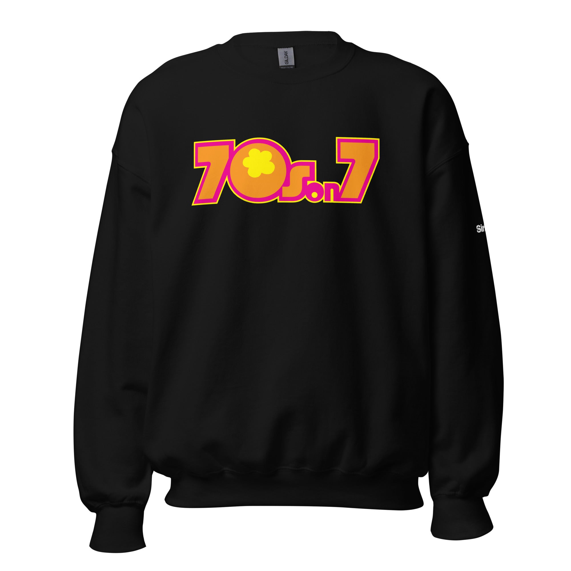 70s on 7: Sweatshirt (Black)