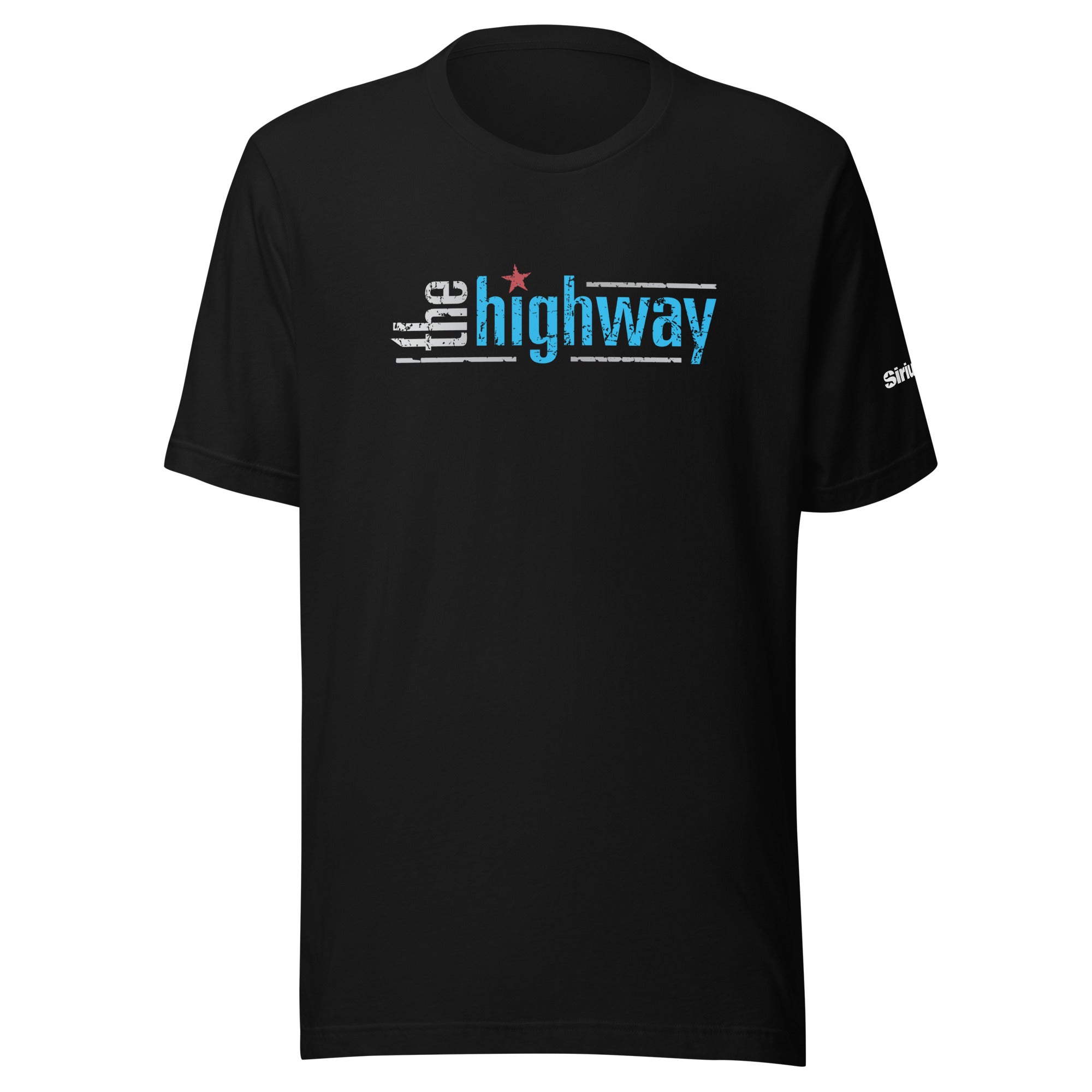 The Highway: Blue Logo T-shirt (Black)