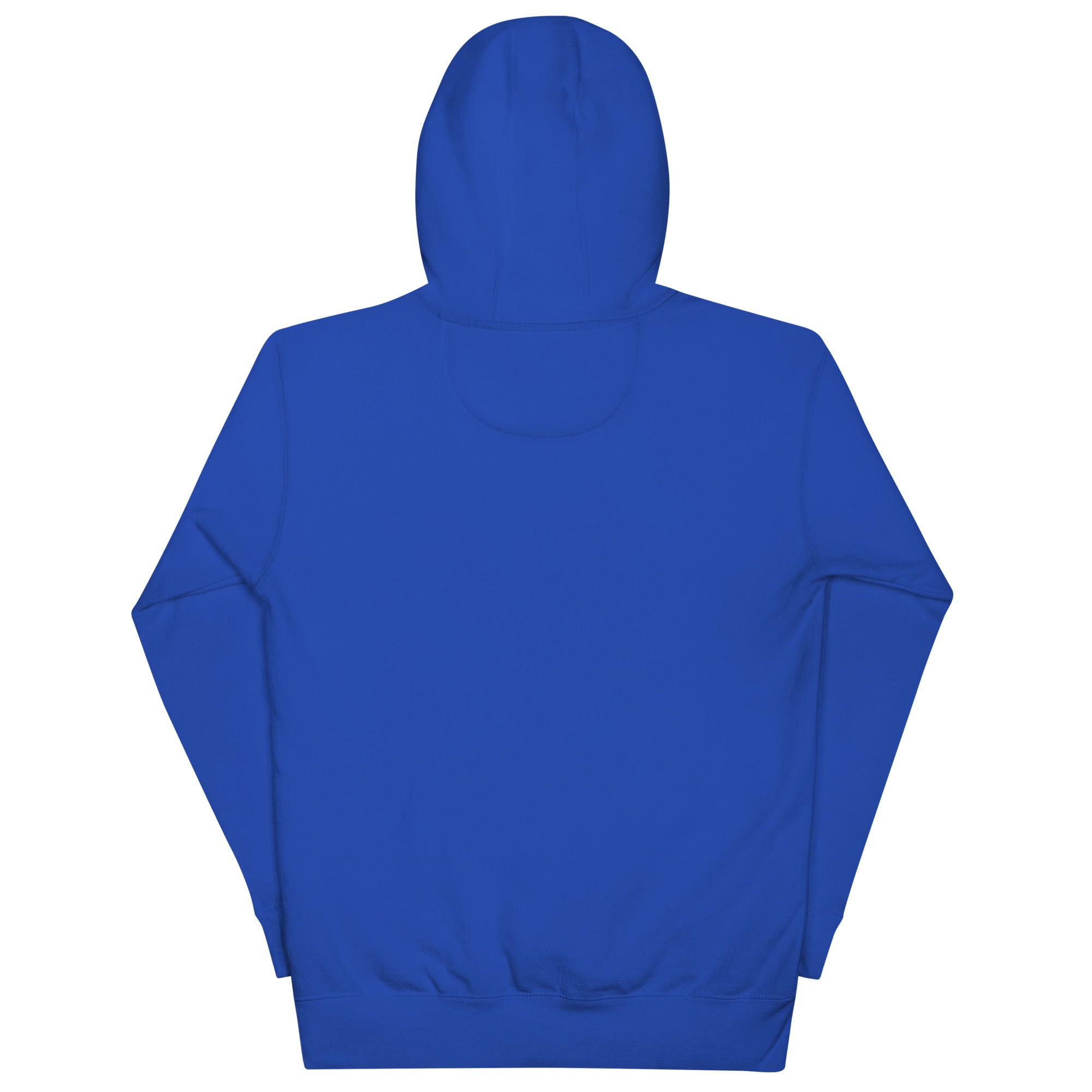 Blue hoodie on a white background