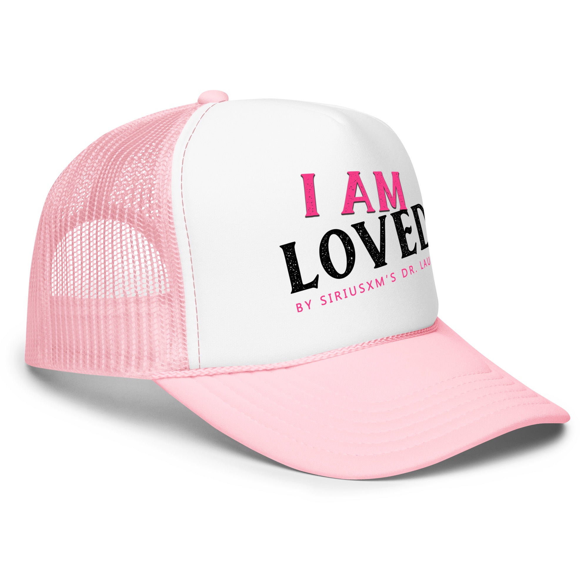Pink \'Loved.\' Pink & White Trucker Hat LOVED Pink Trucker Hat – LOVE SOMEBODY main image 2