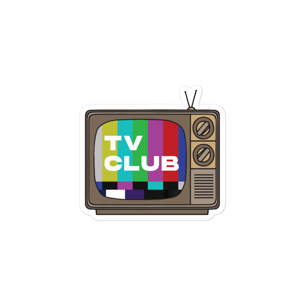 TV, I Say: TV Club Sticker