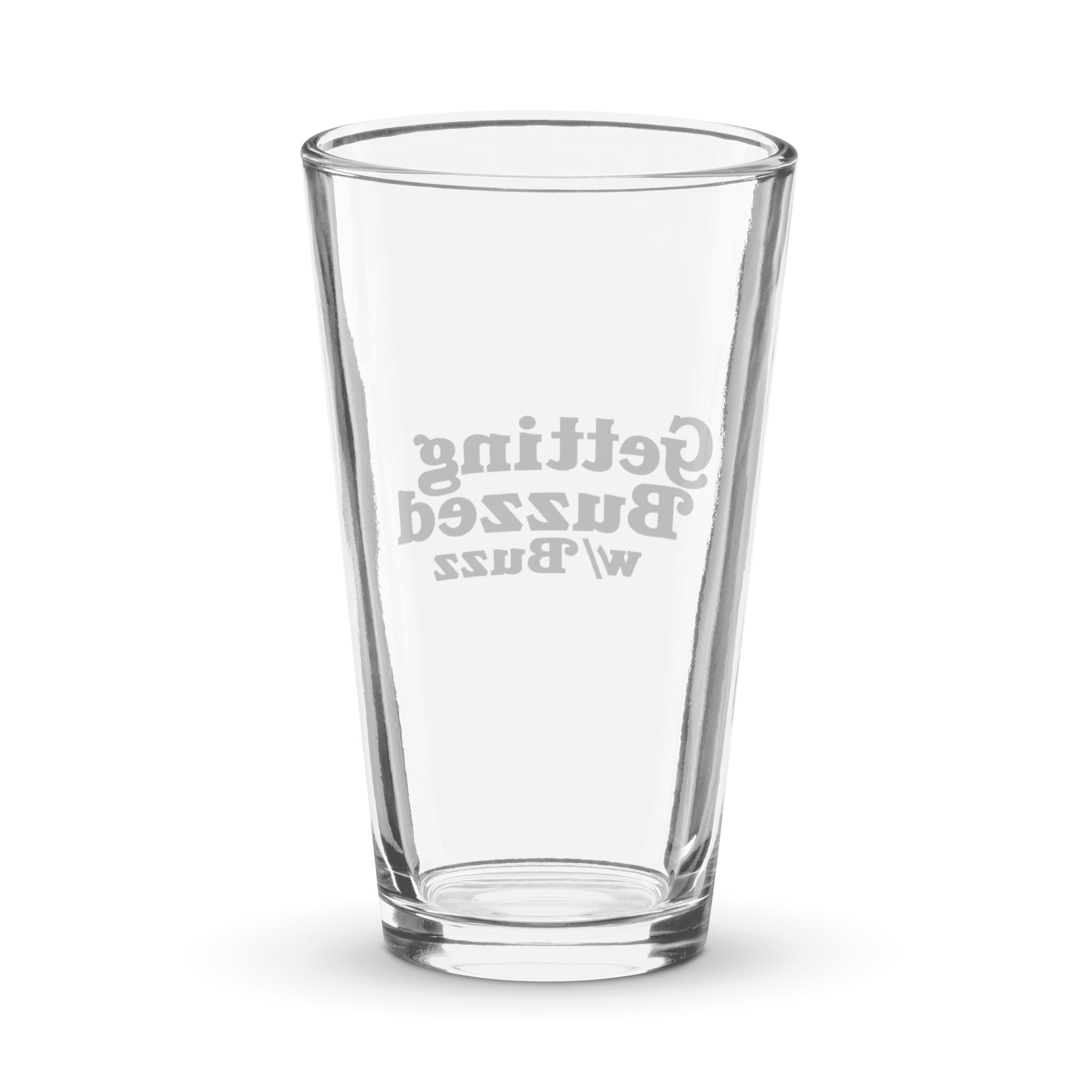 Backside of pint glass.