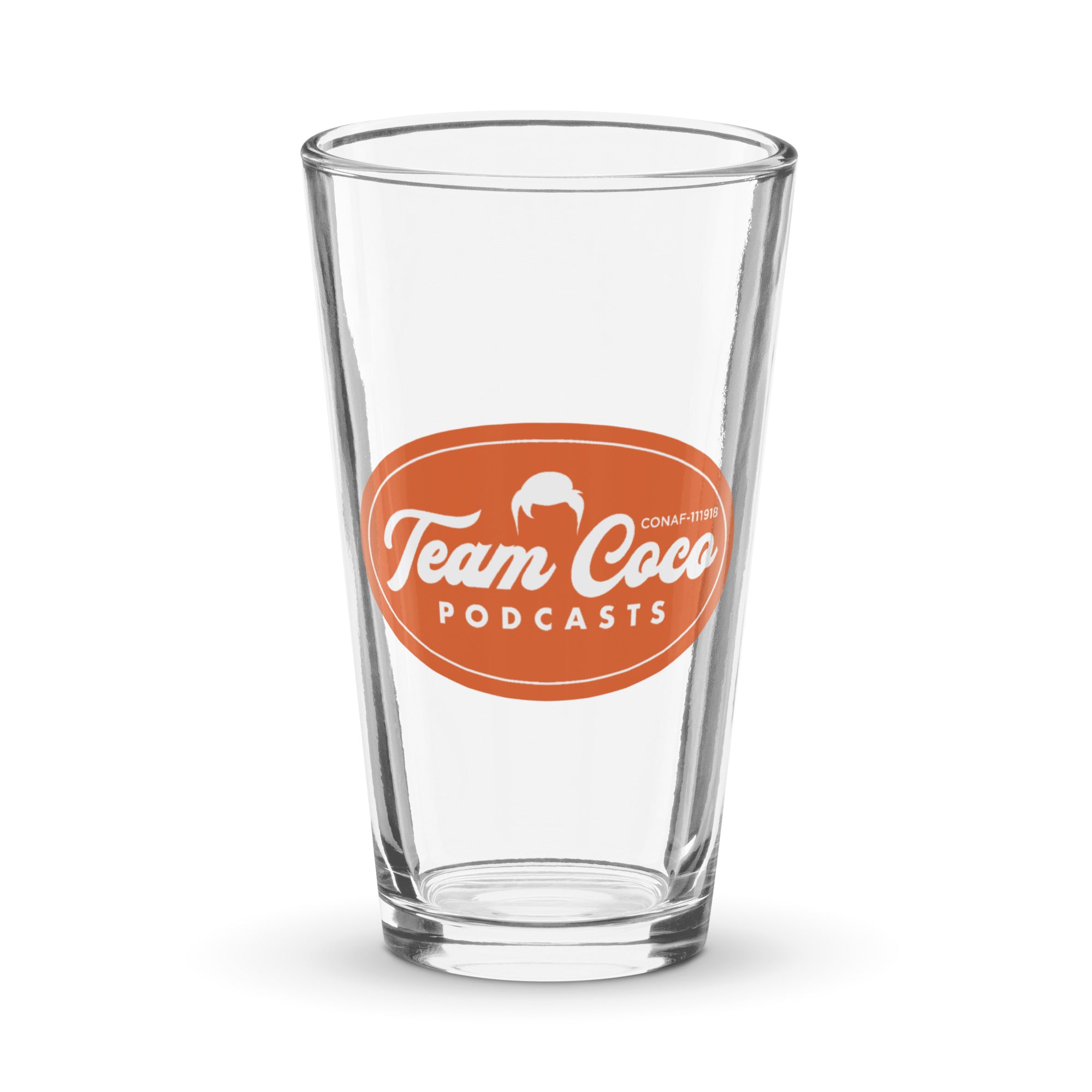 Conan O'Brien Needs A Friend: Team Coco Podcasts Pint Glass