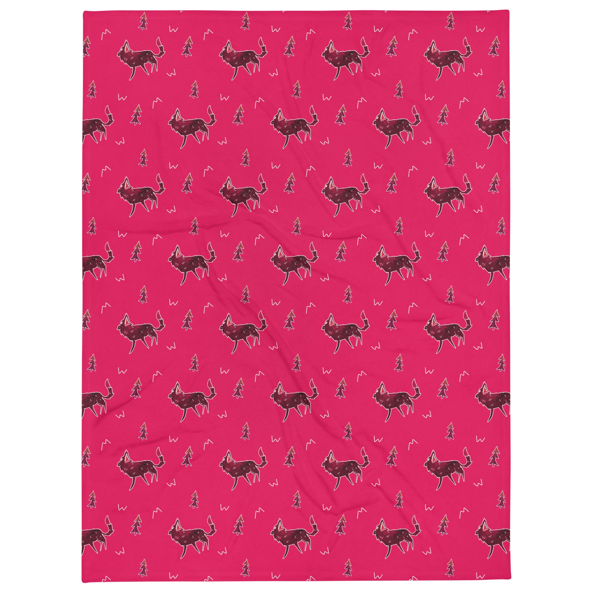 Earwolf Presents: Pink Print Throw Blanket