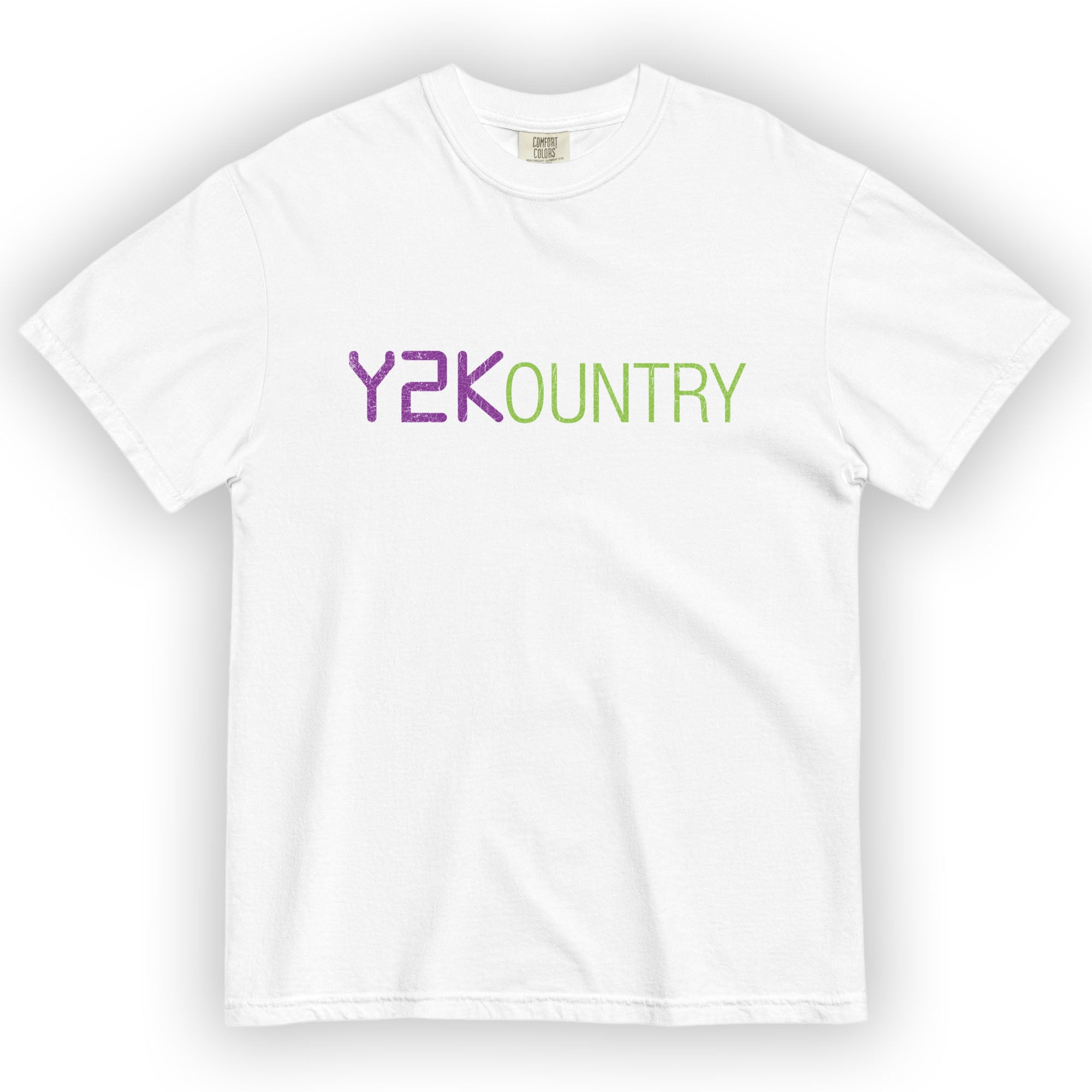 Y2Kountry: White Heavyweight T-shirt