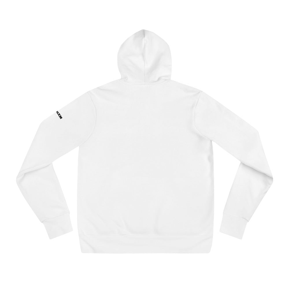 White hoodie on a white background