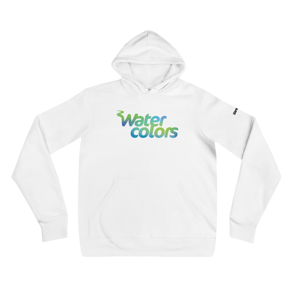 Watercolors: Hoodie (White)