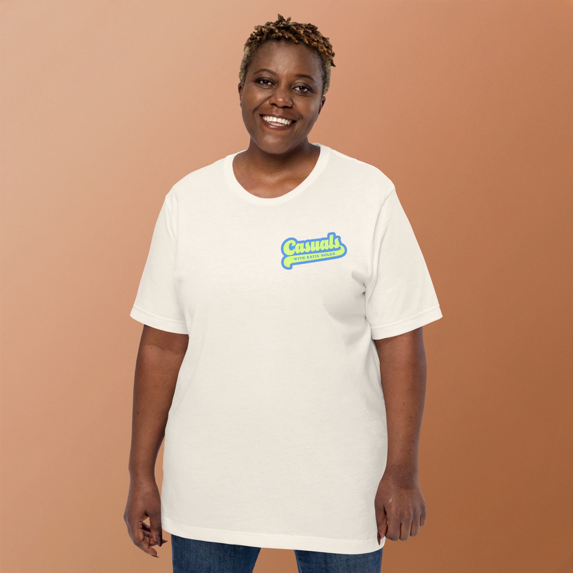 Casuals with Katie Nolan: Cream T-shirt – Sirius XM Radio LLC