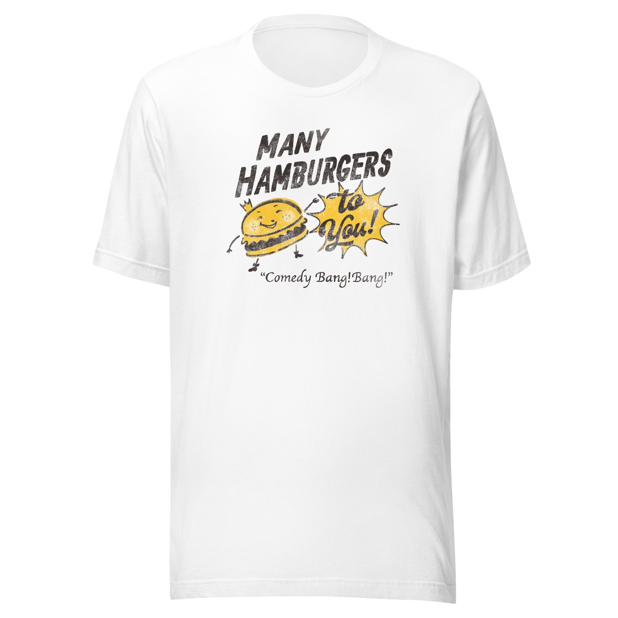 Comedy Bang Bang: Many Hamburgers T-shirt
