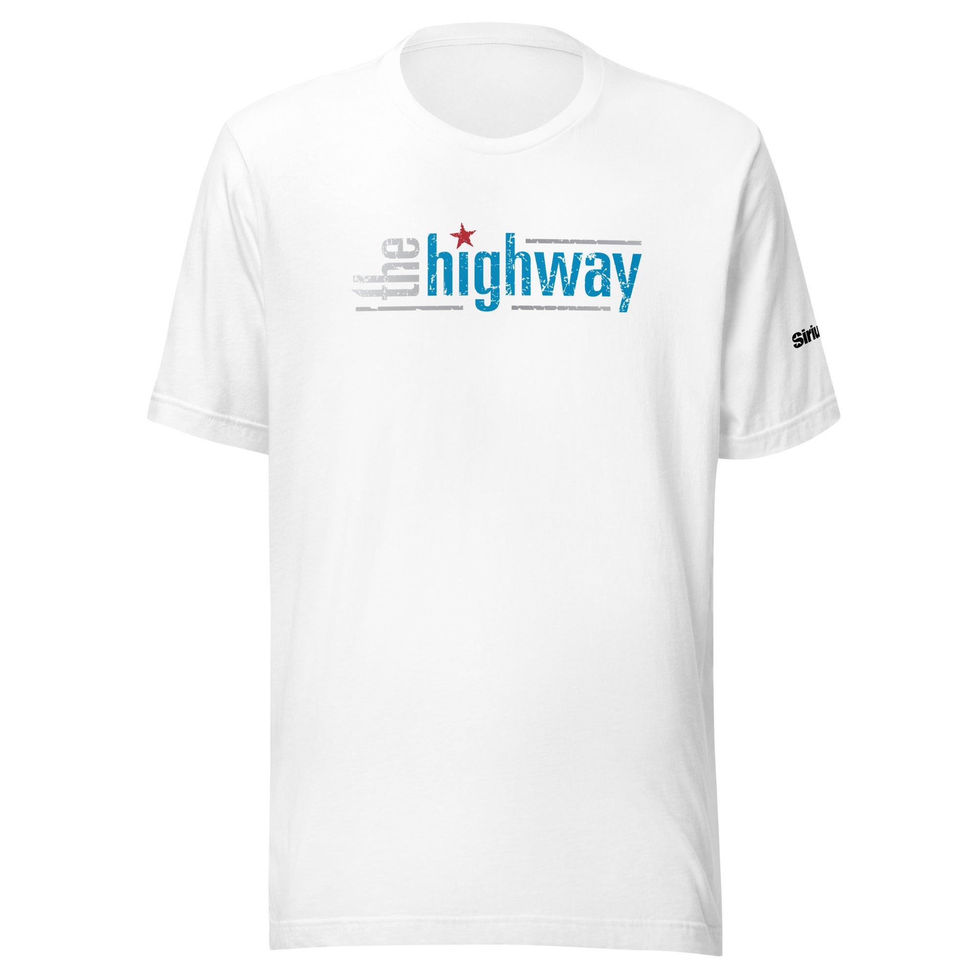 The Highway: Blue Logo T-shirt (White)